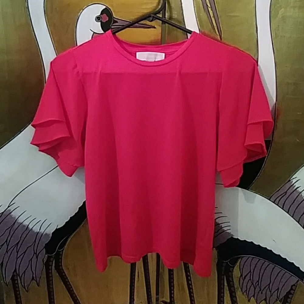 Michael kors P/M red top